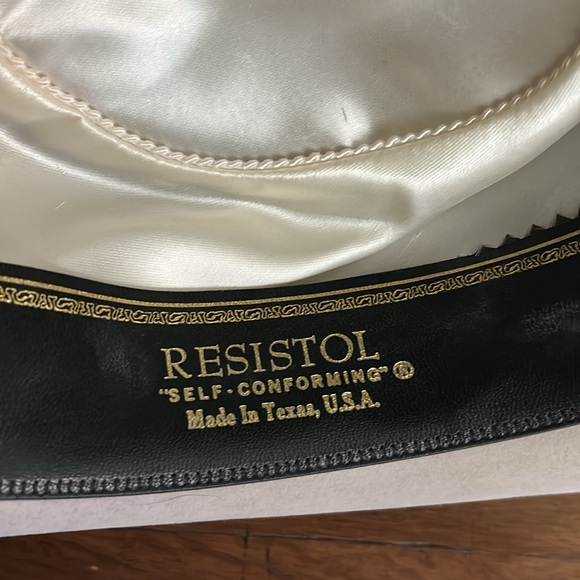 Resistol Diamond Horseshoe western cowboy cowgirl felt hat with feather band - Picture 14 of 16